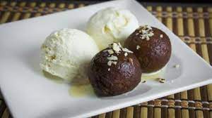 Gulab Jamun With Ice - Cream
